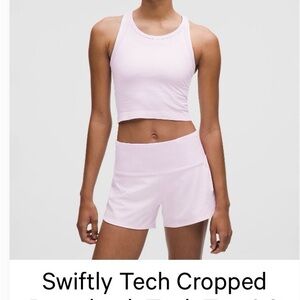 Lululemon Swiftly Cropped Tank Top